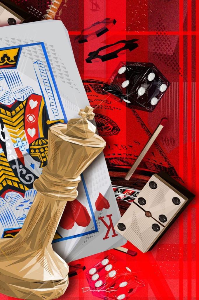 Kovový nápis Pokerový stůl Herní místnost Dekorace stěny