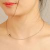 Cazador Sideways Tiny Letter Initial Necklaces A-Z Letters Necklace Stainless Steel Necklace For Women Gift Anniversary Jewelry