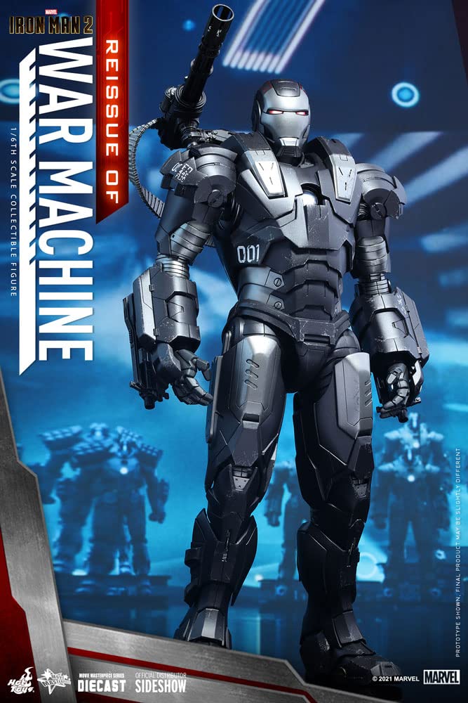Movie Masterpiece DIECAST Iron Man 2 War Machine Scale Figure Silver [Re-release] 1/6