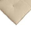 Back Cushion Cream 100 X 50 Cm Microfiber Fabric