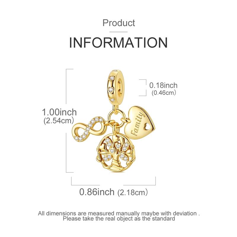 Breloques en Cuivre Arbre de Vie Pendentif Bijoux Convient Bracelet Original Collier Pour Femmes Cadeau DIY