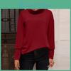 Sleeve Turtleneck Fashion Long Sweater Casual Cashmere Knitwear Pullover Casual Solid Color Soft Warm Jumpers Tops 28971
