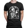 Skeleton Coffee Halloween Gift T Shirt Men's Pure Cotton Vintage T-Shirt O Neck Spooky Tee Shirt Short Sleeve Clothing Unique