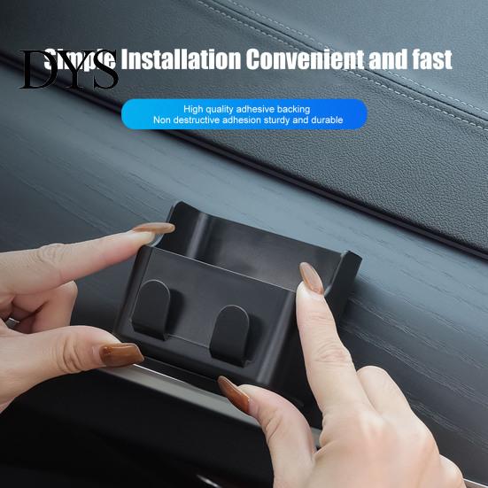 Stable Car Storage Hook Multi-Function Box Self-Adhesive Organizer for Phone Hands-free Cards Wallet Dashboard Tray Vehicle Home Office Card Holder