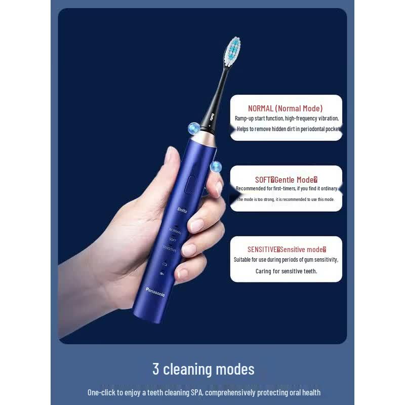 

Panasonic EW-DC14 Smart Ultrasonic Electric Toothbrush CN plug (adapter included)