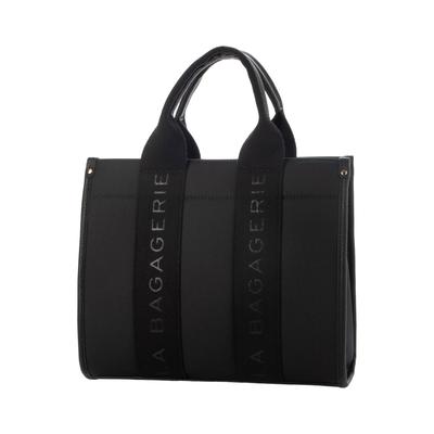 Torba Shopper z Taśmą z Logo 2WAY Torba Shopper Rozmiar S B005301 Czarny [Rabaga Jerry] Damska (10)