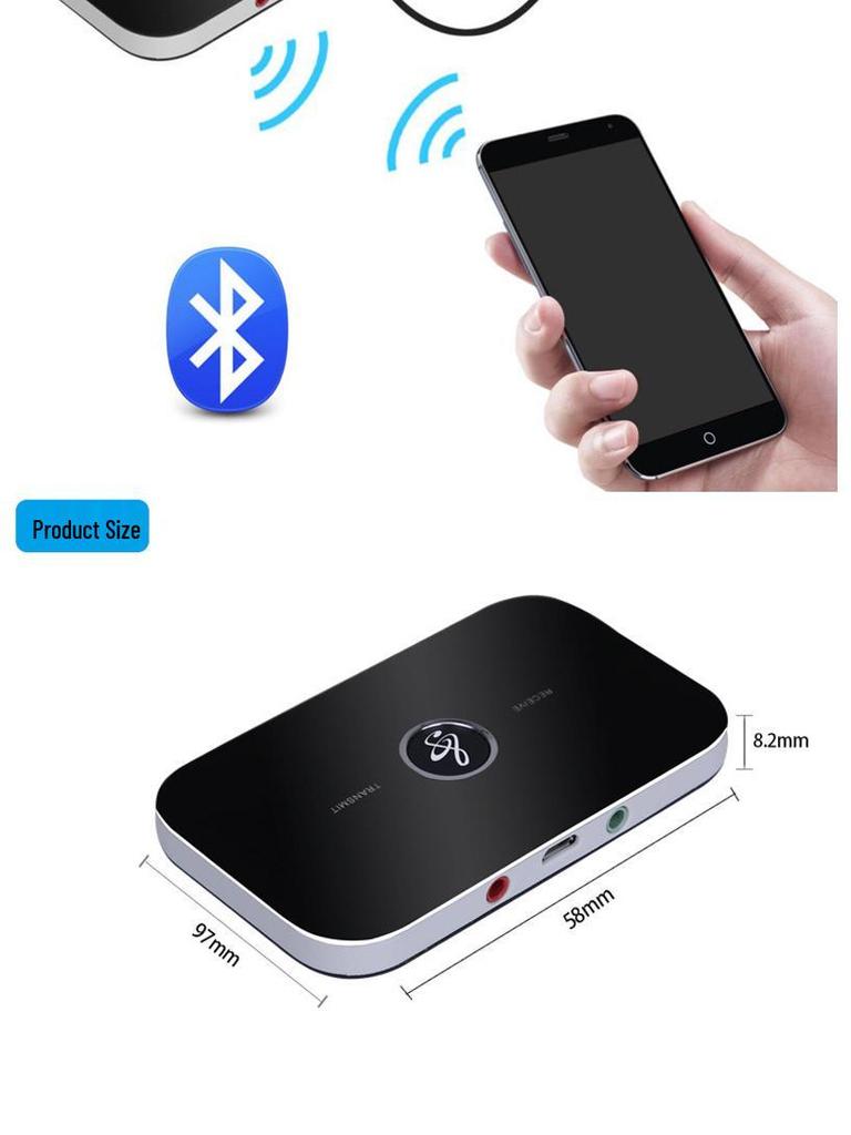 B6 Two-in-One Bluetooth 5.4 Audio Receiver and Transmitter Adapter