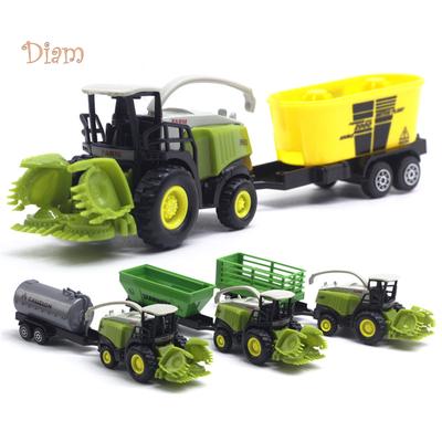 TOYS & TOTS 1/55 Diecast Farm Truck Tractor Friction Car Model Educational Kids Toys