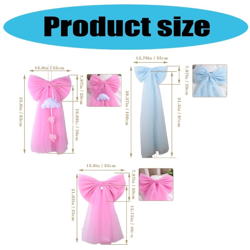 Oversized Decorative Bowknot For Christmas Tree Nursery Wall Bridals Shower Birthday Party Backdrops Accessories