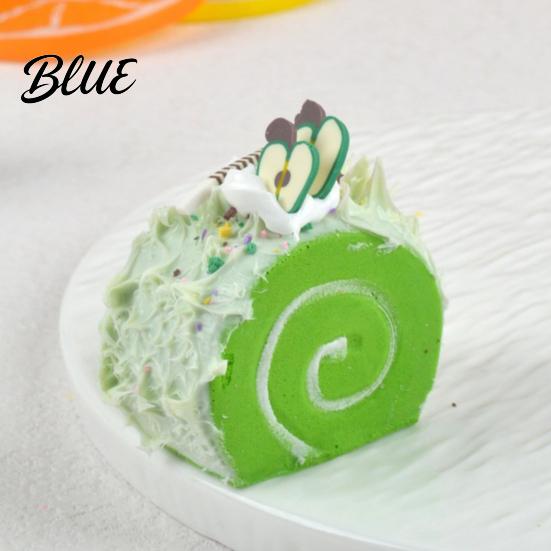 Photo Prop Squeeze Toy Slow Rebound PU Fidget Soft Elastic Decompression Realistic Food Cake Roll Shape Stress Relief Photography
