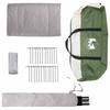 Modern Tipi Tent with Roof Green 250 x 250 cm Polyester and Steel