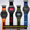 DW5600 GW-M5610 DW-6900 GW-B5600 Nylon Canvas Strap For Casio GA2100 GM2100 Modified Watch Band Men's Outdoor Sports Wristband