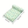 Cooling Pet Mat with Pillow - Non-Slip, Comfortable Dog & Cat Bed for All Sizes - Ideal for Indoor/Outdoor Use, Pet Cooling Mat