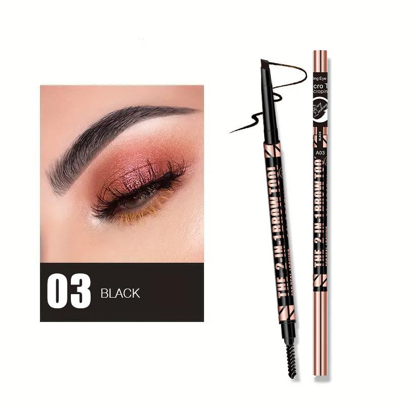 

Популярный карандаш для бровей QICIY с двойной головкой, водостойкий и плотный стереоскопический карандаш для бровей