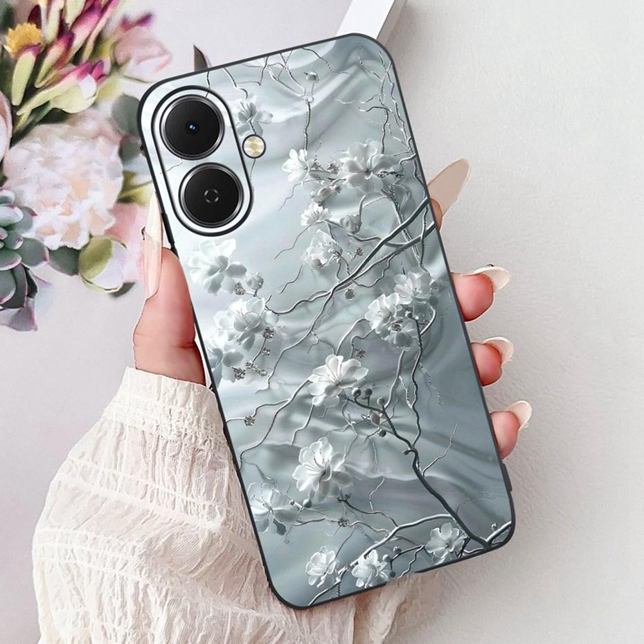 Cute Painting Phone Case For Tecno Spark Go 2 2025 Soft Silicone TPU Back Cover For Tecno Spark Go2 KM4 Cases Bumpers