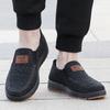 Old Beijing cloth shoes men's one-pedal shallow-mouth flat shoes medium old father shoes non-slip and wear-resistant beef tendon soles casual shoes