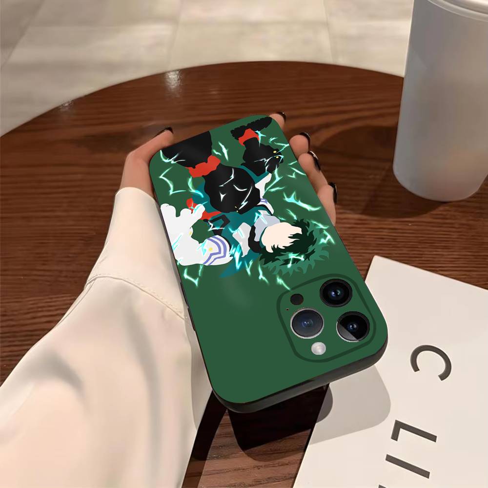 My H-Hero A-Aacademia Deku Phone Case For iPhone 17,16,15,14,13,12,11,Pro,X,Xs,MAX,Plus TPU Soft To Skin-friendly Cover