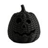 with LED Candle Black Jack-O Lantern Candy Storage Basket  Halloween Decoration