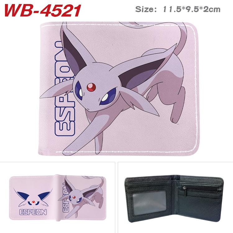 Pokemon Full Color Short Card Holder Coin Purse Bifold Wallet Cute Anime Peripheral Change Pouch