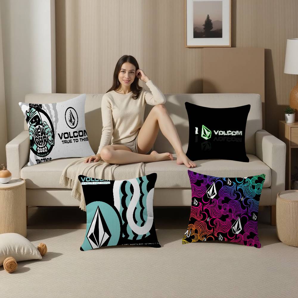 V-Volcoms Pillow Gift Home Office Decoration Pillow Bedroom Sofa Car Cushion Coverpillow Case