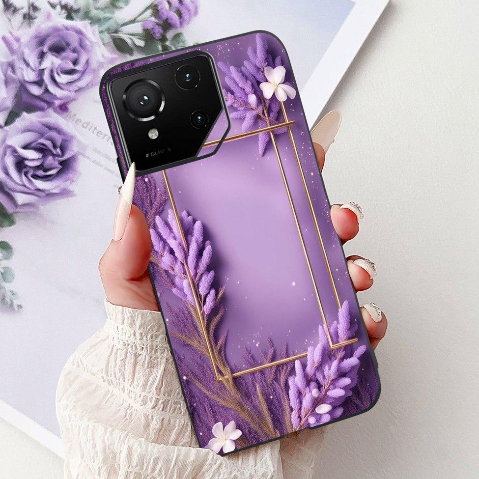 For Asus ROG Phone 9 Pro Back Cover For Asus ROG Phone 9 Case Silicone Cute Cat Luxury Love Funny Painted Shockproof Bumper