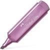 Surligneur - FABER-CASTELL - Textliner 46 - Métallique - Rouge - Boîte De 10