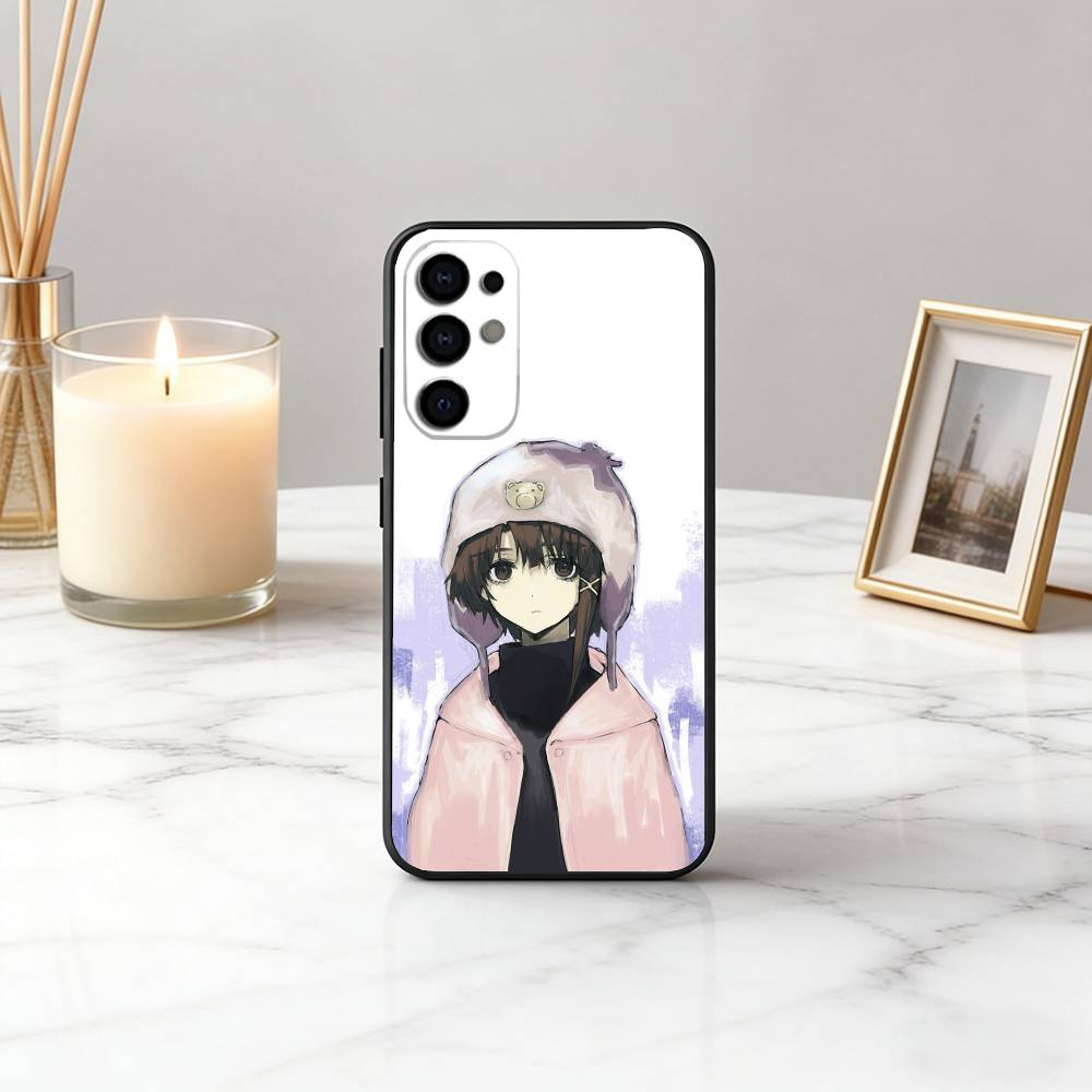 S-Serial L-Lain E-Experiments-SEL Phone Case Black Silicone Soft For Samsung S25,S24,S21,S22,S23,S30,Ultra,S20,Plus,Fe,Lite