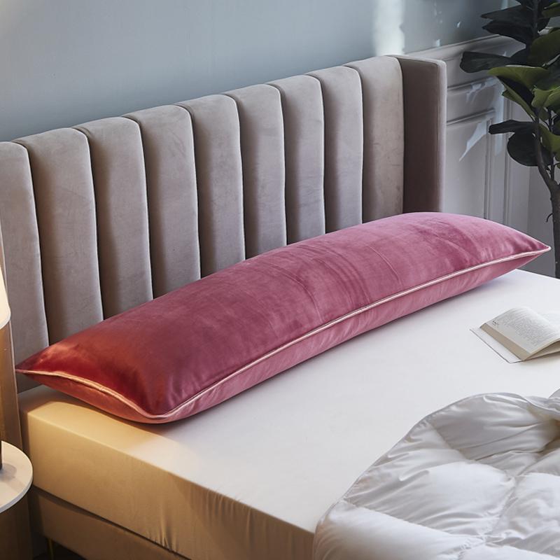 1Pcs Soft Flannel Long Pillow Case Large Size Comfortable Lover Sleeping Pillow Cover 120/150/180cm Bedding Body Pillowcase