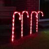 Festive Lights - Set Of 4 - Light Up Candy Cane Decorations - Electric Operated