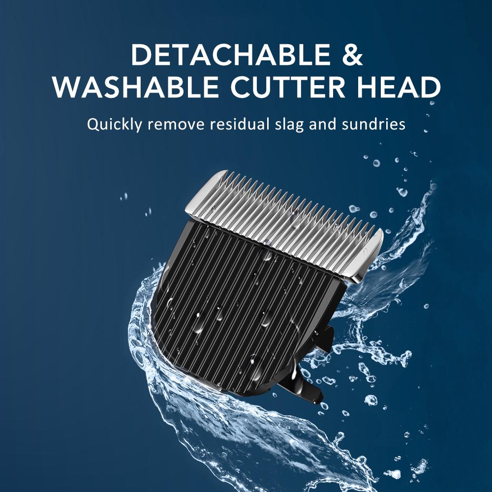 Men's Electric Hair Clipper Cordless Beard Trimmer Cutting Machine Detachable Blade Hair Trimmer  Detachable Blad Rechargeable