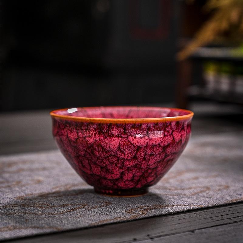 Jianzhan Ceramic Tea Set: Kiln Change Kung Fu Teacups & Bowls