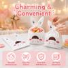 50PCS Long Ear Treat Bags Bunny Sheep Mouse Print Snack Packaging Bag  Qingtuan Snack Gift Packaging
