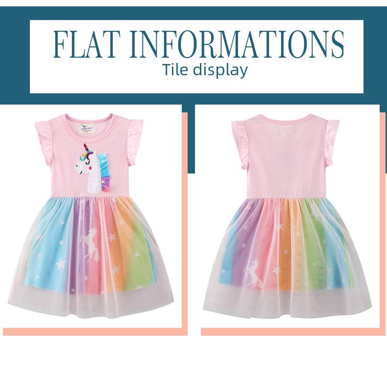 Letnia sukienka księżniczki dla dziewczynek 2025 - Nowa kolekcja odzieży dziecięcej