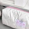 New Bow Cosmetics Bag Ins High Beauty Cute And Compact Stationery Pen Storage Bag Large Capacity Student Makeup Bag