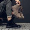 Spring And Autumn New High Quality Leather Boots Male Casual Motorcycle Ankle Boots For Men Lace -Up Basic Tooling Shoes Man