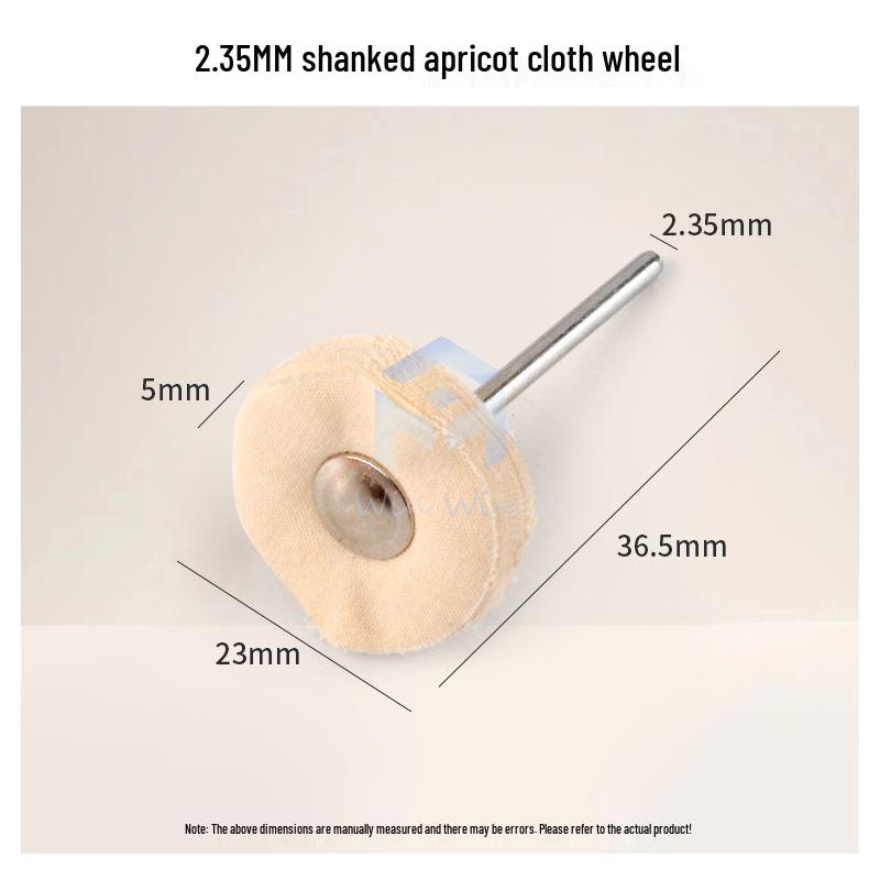 2.35mm Cloth Felt Polishing Wheel with Handle for Mirror, Jade, and Engraving Work