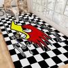Mr H-Horsepower Room Mats Nordic Style Home Doormat Bathroom-Toilet Mats Bedroom Hotel Decor Mat