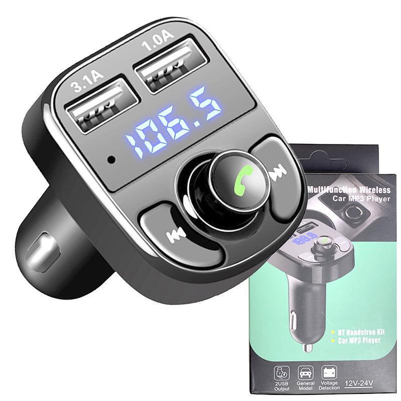

X8 Bluetooth Car FM Transmitter & Charger with Lossless Sound MP3 Player Yes