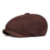 Children Solid Color Casual Newsboy Caps British Painters Hats Spring Autumn Octagonal Cap Hip Hop Berets For Boys