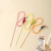 3pcs Mix Feather Teasing Cat Stick Elastic Mesh Tube With Feathered Furry Ball Cat Toy Rod Kitten Interactive Toys Pet Wand
