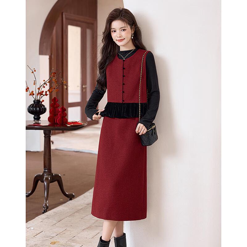Si Shui Nian Hua 25 Winter Petite Women's Velvet Hem Set