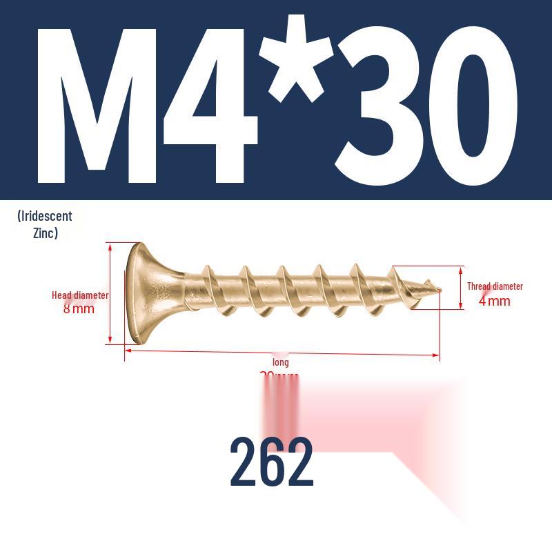 304 Stainless Steel Galvanized Hardened Coarse Thread Countersunk Flat Head Phillips Wood Screws
