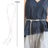 2025 New Female Waist Chain Thin Belt Simple Decoration Tie with Dress Long Waist Rope Knotted Vintage Dresses String Waistband