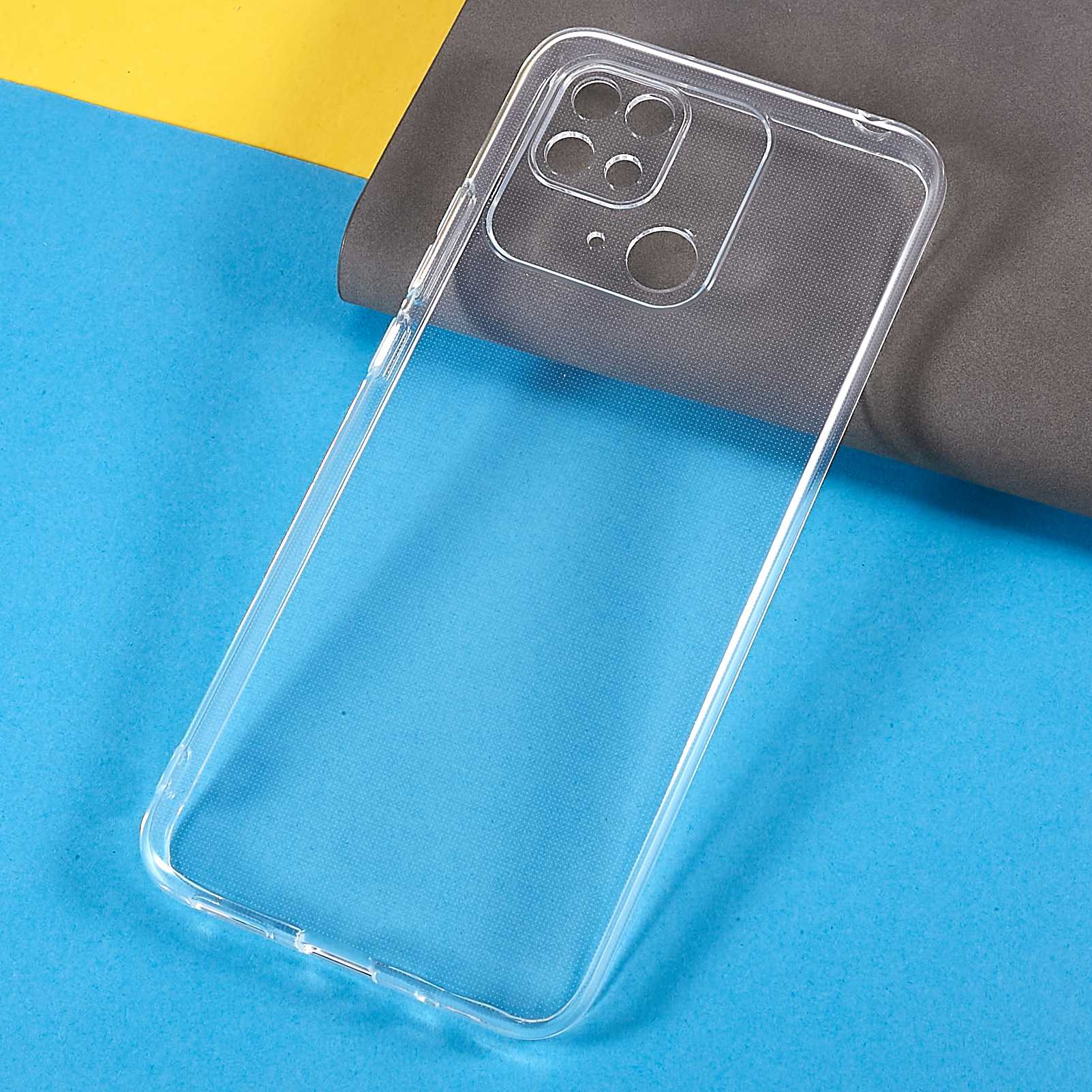

For Xiaomi Redmi 10C 4G/Redmi 10 (India) 2.0mm Thickness Anti-Watermark Transparent TPU Phone Case A