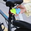 Car Safety Warning Reflective Ribbon Heart High Brightness PVC Streamer Pendant Night Driving Visibility Decor Pink Blue Yellow