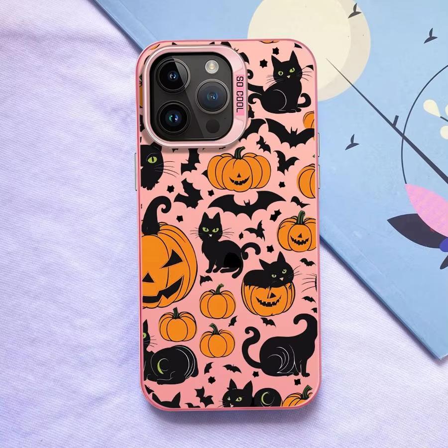 Halloween Pumpkin Head Phone Case For iPhone 17 Air 16e 16 Pro Max 15 14 Plus 13 12 Mini 11 Pro Shockproof Silicone Back Cover