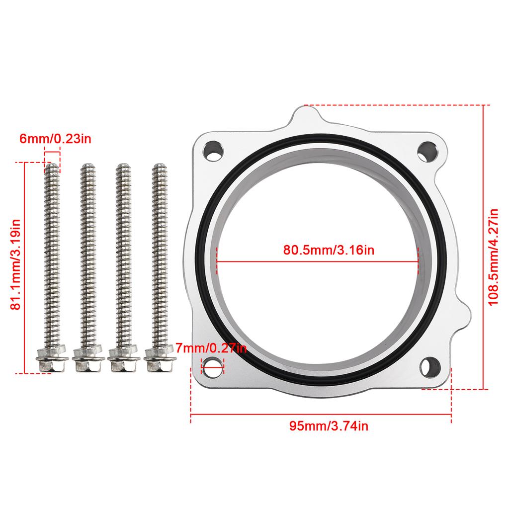 Throttle Body Spacer For 2009-2018 Dodge RAM 1500 2500 3500 5.7l V8