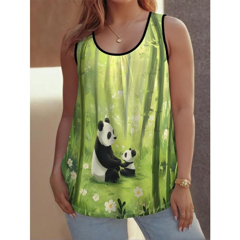 Zajímavé potisky Dámská bezrukávová vesta Kreativní barevná Ležérní Volná Módní Všestranná Letní vesta