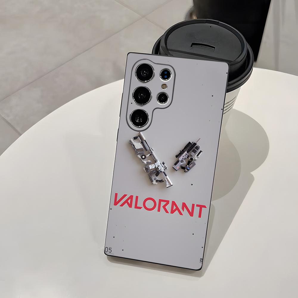 V-Valorant Game Phone Case For Samsung A25 A13 A33 5G A54 A36 A35 A56 A52 A14 Shockproof Soft Cover Samsung A52