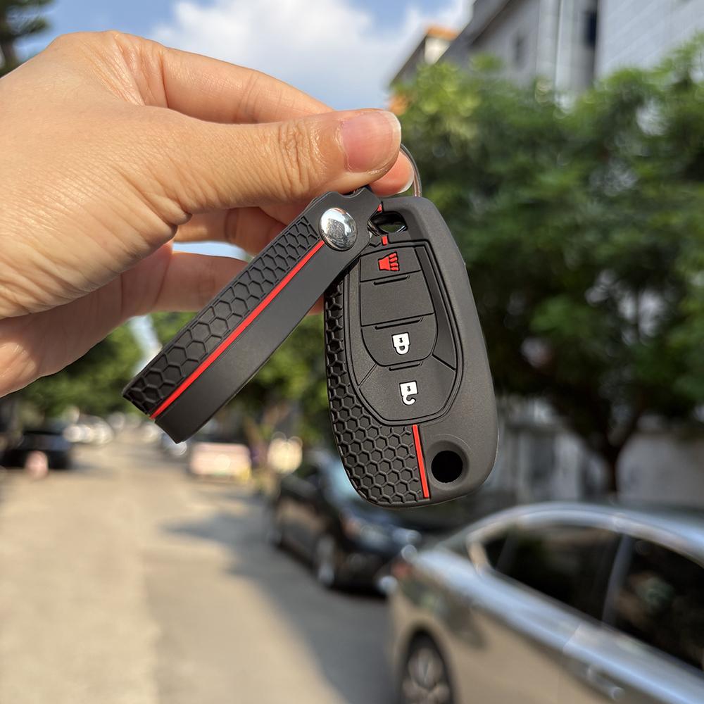 Key Cover Holder For Chevrolet Onyx Joy  Spin Gm Entered Cobalt Cross Keychain Fob Accessories